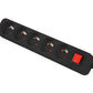 Lanberg Cable Power Strip, 5X French Outlets with Switch, Quality-Grade Copper, 1.5 m | PS1-05E-0150-BK