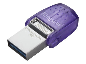 Kingston | DataTraveler | DT Micro Duo 3C | 128 GB | USB Type-C and Type-A | Purple