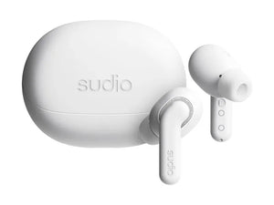 Sudio Earbuds | E4 Pro | Bluetooth | In-ear | Microphone | Cloud White | Noise canceling | Noise reduction | Wireless