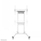 NEOMOUNTS MOVE LIFT MOTORISED MOBILE STAND INCL. STORAGE BOX, 10 CM. WHEELS FLOOR - VESA 100X100 UP TO 800X600 1 SCREEN WHITE
