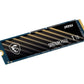 SSD|MSI|SPATIUM M450|1TB|M.2|PCIe Gen4|NVMe|3D NAND|Write speed 2400 MBytes/sec|Read speed 3400 MBytes/sec|2.15mm|TBW 350 TB|MTBF 1500000 hours|S78-440L0M0-P83