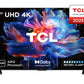 TV Set|TCL|75 "|4K Ultra HD|3840 x 2160 pixels|Flat|16:9|DLED|75V6C