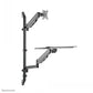NEOMOUNTS WALL MOUNTED SIT-STAND WORKSTATION (SCREEN, KEYBOARD & MOUSE)