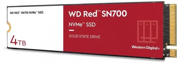 SSD|WESTERN DIGITAL|Red SN700|4TB|M.2|NVMe|Write speed 3100 MBytes/sec|Read speed 3400 MBytes/sec|TBW 5100 TB|WDS400T1R0C