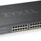 ZYXEL GS1920-24HPV2, 28 PORT SMART MANAGED POE SWITCH 24X GIGABIT COPPER POE AND 4X GIGABIT DUAL PERS., HYBRID MODE, STANDALONE OR NEBULAFLEX CLOUD, 375 WATT POE (5Y WARRANTY)