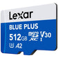 MEMORY MICRO SDXC 512GB UHS-I/W/A LMSBLPL512G-BNANG LEXAR