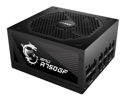 Power Supply|MSI|750 Watts|Efficiency 80 PLUS GOLD|PFC Active|MPGA750GF