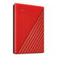 WD My Passport 2TB portable HDD Red