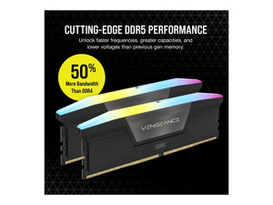 CORSAIR VENGEANCE RGB 32GB 2x16GB DDR5