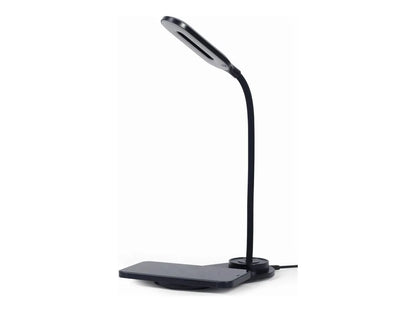 Gembird TA-WPC10-LED-01 Desk lamp with wireless charger, Black | Cold white, warm white, natural 2893-7072 K | Phone or tablet with built-in Qi wireless charging