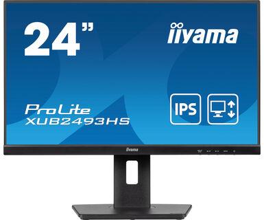 LCD Monitor|IIYAMA|23.8"|Business|Panel IPS|1920x1080|16:9|100Hz|Matte|0.5 ms|Speakers|Swivel|Pivot|Height adjustable|Tilt|Colour Black|XUB2493HS-B6