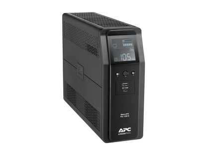 Schneider Electric APC Back-UPS Pro, tower, 230V, 8x IEC C13 outlets, sine wave, AVR, USB Type A+C ports, LCD, user-replaceable battery | BR1200SI | 1200 VA | 720 W