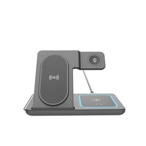 Gembird 3-in-1 foldable wireless charger stand, 15 W, Samsung watch | TA-WPC31S-01-BK