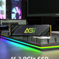 SSD|AGI|600xTBW rating|MTBF 1600000 h|Read speed 4700 MB/s|Write speed 2800 MB/s|NVMe Yes|PCI Express 4.0|M.2|1000 GB|AGI1T0G43AI818-CB