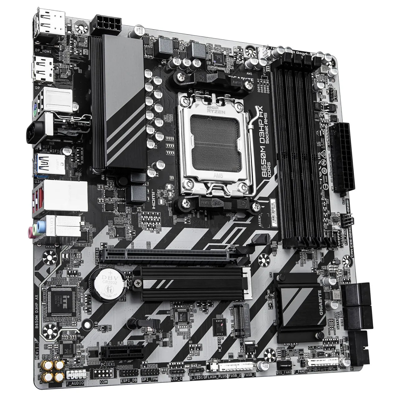 Mainboard|GIGABYTE|AMD B650|SAM5|Micro-ATX|Memory DDR5|Memory slots 4|B650MD3HPAX1.3