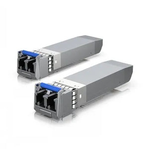 UBIQUITI 10G SINGLE-MODE OPTICAL MODULE. SFP+ TRANSCEIVER THAT SUPPORTS 10G CONNECTIONS UP TO 10 KM USING SINGLE-MODE FIBER WITH A DUPLEX LC UPC CONNECTOR (2-PACK)