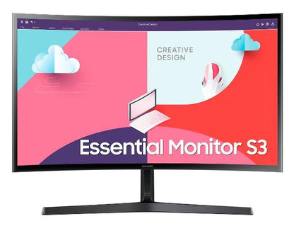 LCD Monitor|SAMSUNG|LS24C366EAUXEN|24"|Curved|Panel VA|1920x1080|16:9|75Hz|4 ms|Colour Black|LS24C366EAUXEN