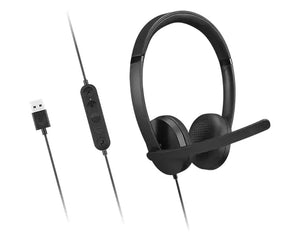 Lenovo Headset | USB-A Stereo Gen 2 | Built-in microphone | Wired | Black