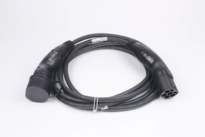 Evaka EV Charging Cable Type 2-Type 2, 22 kW, 32 A, 5 x 6 mm2, 1 x 0.5 mm2, 5 m | ITGAM3871 | Black