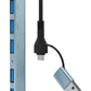 I/O HUB USB-A/USB-C 7PORT/UHB-ACM-U3P1U2P6-01 GEMBIRD