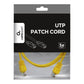 GEMBIRD CAT5e UTP Patch cord yellow 1m