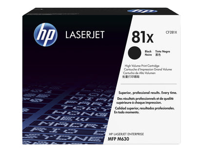 HP 81X High Yield Black Toner LJ Enterpr