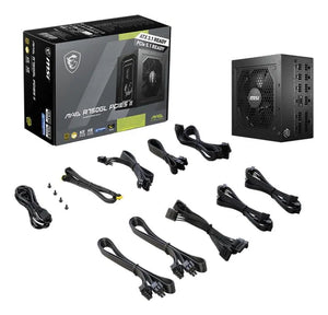 Power Supply|MSI|MAG A750GL PCIE5 II|750 Watts|Efficiency 80 PLUS GOLD|PFC Active|MAGA750GLPCIE5II