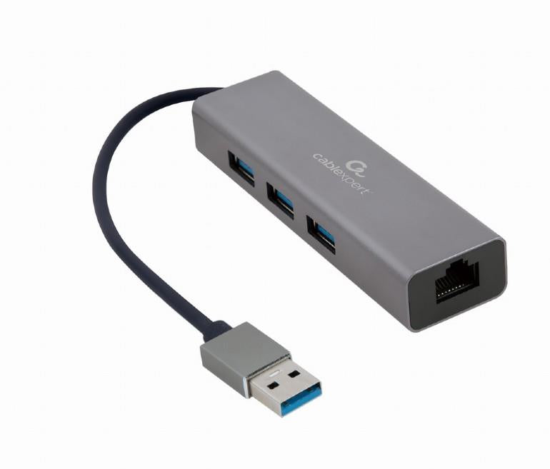 I/O ADAPTER USB3 TO LAN RJ45/3xUSB3 A-AMU3-LAN-01 GEMBIRD