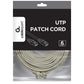 PATCH CABLE CAT6 UTP 10M/GREY PP6U-10M GEMBIRD
