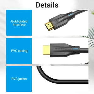 CABLE HDMI 8K/1M BLACK AANBF VENTION