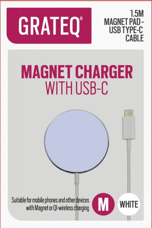 GRATEQ MAGNET PAD - USB-C CABLE 1.5M