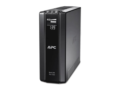 Schneider Electric APC Back-UPS Pro, Tower, 10x IEC C13 outlets, AVR, LCD, user-replaceable battery | BR1500GI | 1500 VA | 865 W | 230 V