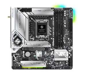 Mainboard|ASROCK|Intel B760 Express|LGA1700|Micro-ATX|Memory DDR5|Memory slots 4|1xPCI-Express 4.0 1x|1xPCI-Express 5.0 16x|4xM.2|1xHDMI|1xDisplayPort|2xUSB 2.0|5xUSB 3.2|1xUSB-C|1xPS/2|1xRJ45|3xAudio port|B760MSTEELLEGENDWIFI