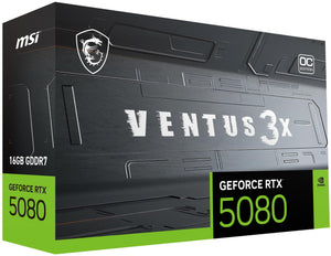 Graphics Card|MSI|NVIDIA GeForce RTX 5080|16 GB|GDDR7|256 bit|PCIE 5.0 16x|Dual Slot Fansink|1xHDMI|3xDisplayPort|RTX508016GVEN3XOCPLUS