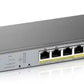ZYXEL GS1350-6HP, 6 PORT MANAGED CCTV POE SWITCH, LONG RANGE, 60W, 802.3BT (1 YEAR NCC PRO PACK LICENSE BUNDLED) (5Y WARRANTY)