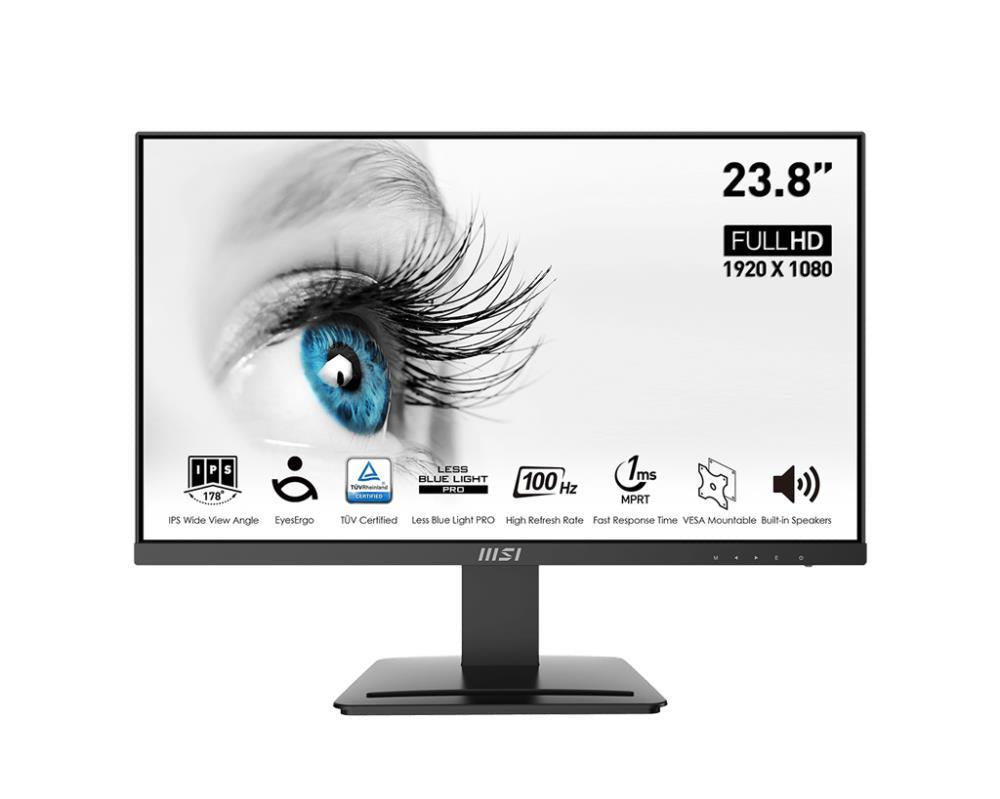 LCD Monitor|MSI|PRO MP243X|23.8"|Business|Matte|Panel IPS|1920x1080|16:9|100Hz|4 ms|Speakers|PROMP243X