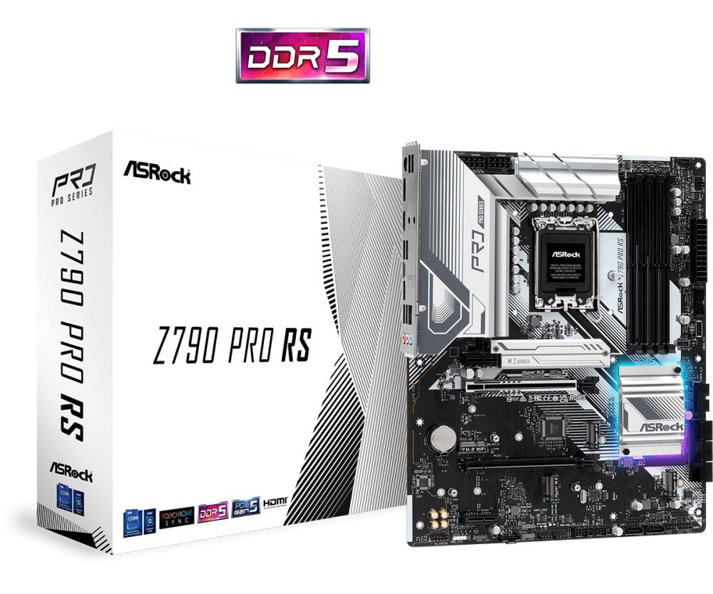 Mainboard|ASROCK|Intel Z790|LGA1700|ATX|Memory DDR5|Memory slots 4|2xPCI-Express 3.0 1x|1xPCI-Express 4.0 16x|1xPCI-Express 5.0 16x|4xM.2|1xHDMI|1xDisplayPort|4xUSB 2.0|3xUSB 3.2|1xUSB-C|1xPS/2|1xRJ45|3xAudio port|Z790PRORS