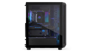 Case|ENDORFY|Arx 500 ARGB|MidiTower|Case product features Transparent panel|Not included|ATX|MicroATX|MiniITX|Colour Black|EY2A011