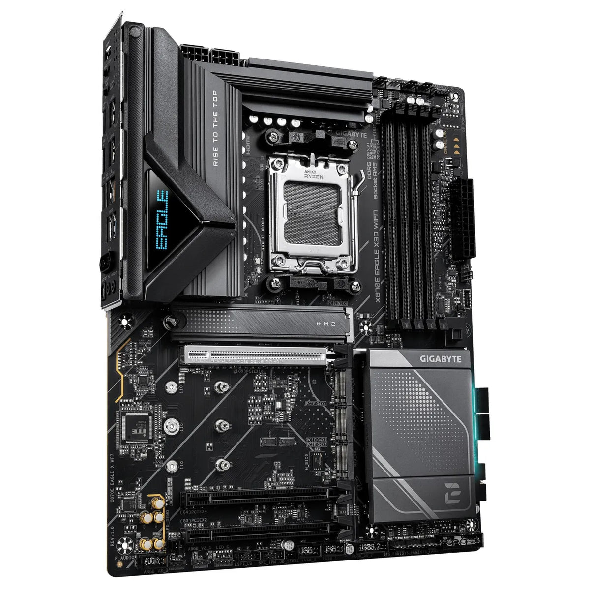 Mainboard|GIGABYTE|AMD X870E|Socket AM5|ATX|RAM DDR5-SDRAM|4xSlots|Wi-Fi Yes|Bluetooth Yes|4xNumber of M.2 (M) slots|X870EEAGLEXWF7