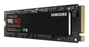 SSD|SAMSUNG|990 PRO|1TB|M.2|PCIE|NVMe|MLC|Write speed 6900 MBytes/sec|Read speed 7450 MBytes/sec|2.3mm|TBW 600 TB|MTBF 1500000 hours|MZ-V9P1T0BW