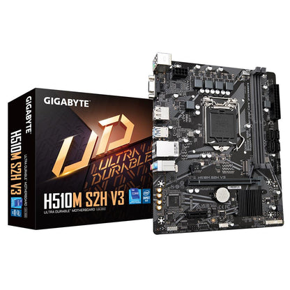 Mainboard|GIGABYTE|Intel H470 Express|LGA1200|Micro-ATX|Memory DDR4|Memory slots 2|1xPCI-Express 3.0 1x|1xPCI-Express 3.0 16x|1xM.2|1x15pin D-sub|1xHDMI|2xAudio-In|1xAudio-Out|4xUSB 2.0|2xUSB 3.2|2xPS/2|1xRJ45|H510MS2HV3