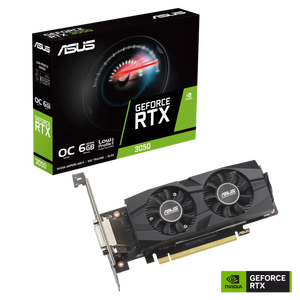 Asus GeForce RTX 3050 LP BRK OC Edition 6GB GDDR6 | NVIDIA | 6 GB | GeForce RTX 3050 | GDDR6 | DVI-D ports quantity 1 | HDMI ports quantity 1 | PCI Express 4.0