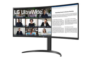 LCD Monitor|LG|34WR55QK-B|34"|Business/Curved/21 : 9|Panel VA|3440x1440|21:9|100Hz|5 ms|Height adjustable|Tilt|Colour Black|34WR55QK-B