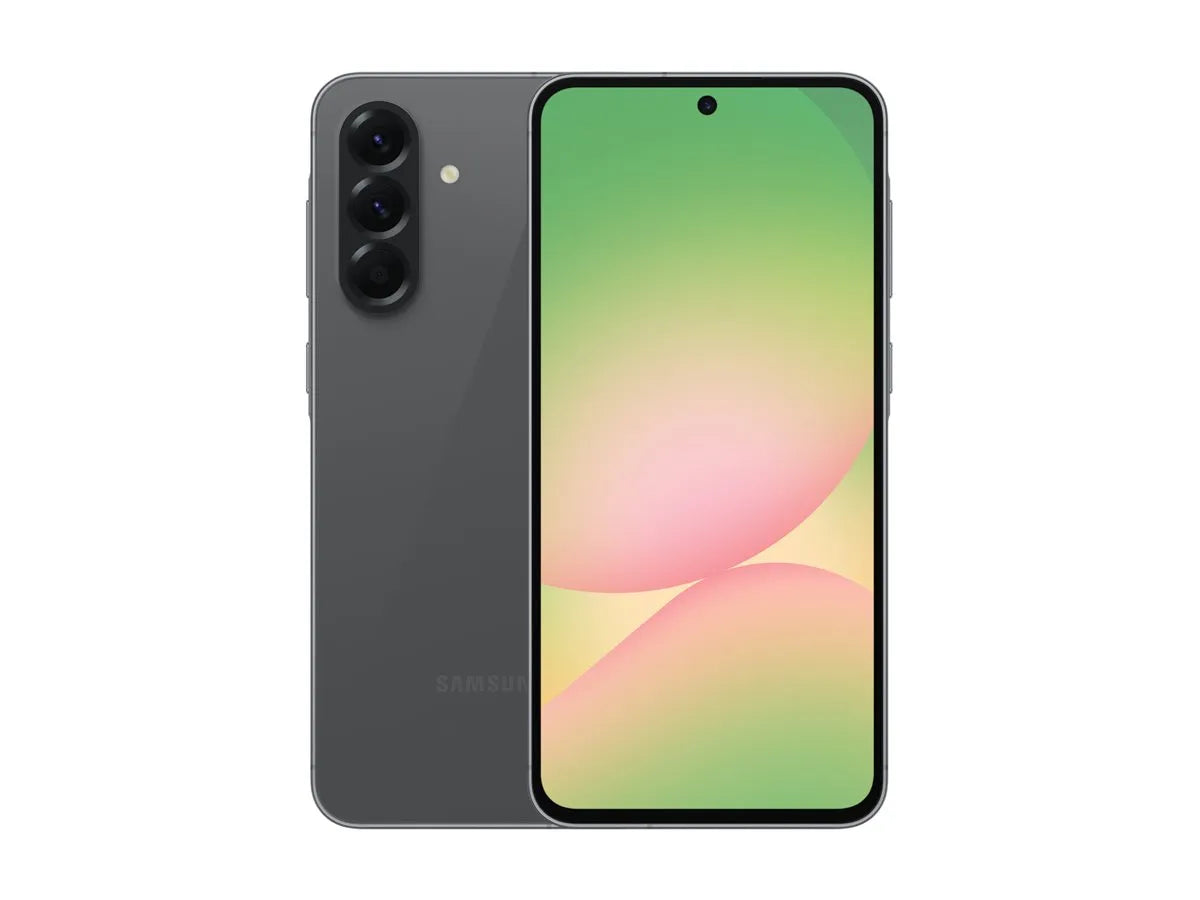 Samsung | Galaxy | A56 A566 | Graphite | 6.7 " | Super AMOLED | 1080 x 2340 pixels | Internal RAM 8 GB | 128 GB | Dual SIM | 5G | Main camera resolution 50+12+5 MP | Secondary camera resolution 12 MP | Android | 15 | 5000 mAh