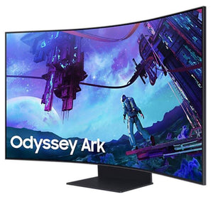 LCD Monitor|SAMSUNG|55"|Gaming/Curved|Panel VA|3840x2160|16:9|165Hz|Matte|1 ms|Speakers|Pivot|Height adjustable|Tilt|Colour Black|LS55CG970NUXDU