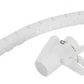 NEOMOUNTS SPIRAL CABLE WRAP, Ø25 MM., MULTIPLE CABLES, WHITE