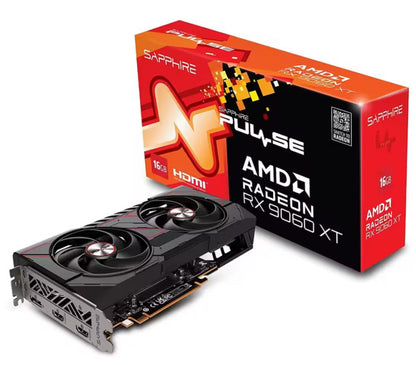 Graphics Card|SAPPHIRE|AMD Radeon RX 9060 XT|16 GB|GDDR6|128 bit|PCIE 5.0 16x|GPU 2700 MHz|Dual Slot Fansink|2xHDMI|1xDisplayPort|11350-03-20G