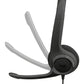 Logitech H390 Wired Headset, USB-C, Black