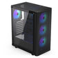 Case|ENDORFY|Ventum 200 ARGB|MidiTower|Case product features Transparent panel|Not included|ATX|MicroATX|MiniITX|Colour Black|EY2A014