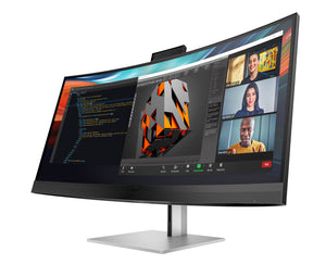 HP 740pm Series 7 Pro 5K Curved Conferencing Monitor - OPENBOX - 39.7" 5120x2160 WUHD 300-nit 60Hz AG, Curved, IPS, 2x USB-C(100W)/HDMI/DisplayPort, 4x USB-A, speakers, 13MP webcam, RJ-45 LAN, height adjustable/tilt/swivel, 3 years (Z40c)